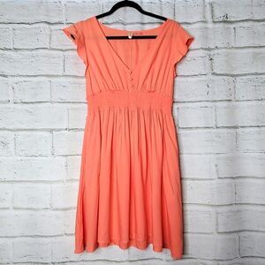 Roxy v neck dress flutter sleeve Size small mini